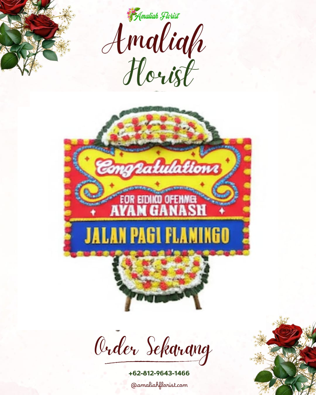Sewa Papan Bunga Manyar